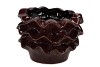 GINA BURGUNDY POT 21X21X16CM