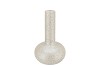 DANA WHITE PEARL MOONFACE VASE LONG NECK 24X24X39CM