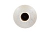 DANA WHITE PEARL MOONFACE VASE LONG NECK 24X24X39CM