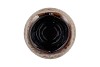 DANA BROWN CAT EYE VASE 19X19X30CM