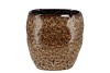 DANA BROWN CAT EYE VASE 26X18X27CM