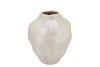 DANA WHITE PEARL MOONFACE VASE BUBBLE 25X25X30CM
