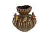BIRD VASE WILD BROWN 22X22X21CM