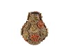 RIVA WILD BROWN VASE FLOWER ALLOVER 15X15X16CM