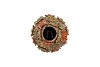RIVA WILD BROWN VASE FLOWER ALLOVER 15X15X16CM