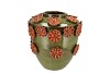 RIVA GREEN VASE FLOWER 28X28X31CM
