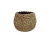 QUINTY BROWN POT ACTIVE GLAZE 14X14X12CM
