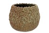 QUINTY BROWN POT ACTIVE GLAZE 26X26X20CM
