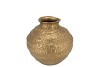 QUINTY GOLD VASE 22X22X22CM