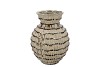 LOUI GREEN VASE STRUCTURE ACTIVE GLAZE 22X22X29CM