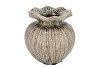 LOUI GREEN VASE ACTIVE GLAZE 23X23X23CM