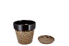 EBBI BROWN POT CAT-EYE 14X14X14CM