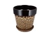 EBBI BROWN POT CAT-EYE 19X19X19CM