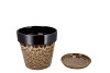 EBBI BROWN POT CAT-EYE 19X19X19CM