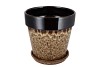EBBI BROWN POT CAT-EYE 24 X24X23CM
