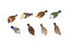 BIRDS WITH FEET ASS 12X5X9CM