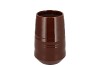MICCO DARK BROWN VASE 13X13X20CM