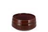 MICCO DARK BROWN POT ROUND 16X16X7CM