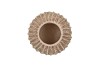 CODY BROWN VASE STRIPE 15X15X21CM