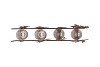 KATY BROWN METAL RACK REINDEER T-LIGHT 38X7X13CM