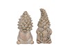 CONCRETE GOLDEN XMAS GNOME DECO ASS 9X9X16CM