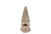CONCRETE GOLDEN XMAS GNOME T-LIGHT ASS 14X10X23CM