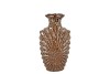 SUUS BROWN VASE NECK LEOPARD GLAZE 17X12X30CM