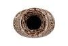 SUUS BROWN VASE NECK LEOPARD GLAZE 17X12X30CM