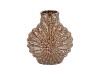 SUUS BROWN VASE LEOPARD GLAZE 23X14X26CM