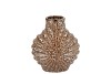 SUUS BROWN VASE LEOPARD GLAZE 18X11X20CM