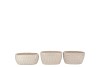 PARIS OFFWHITE POT OVAL ASS 21X12X10CM
