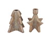 CONCRETE GOLDEN CANDLE H XMAS ASS 15X15X15CM