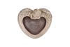 CONCRETE GOLDEN POT HEART 21X18X13CM