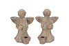 CONCRETE GOLDEN CANDLE H ANGELS ASS 15X11X20CM