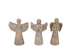 CONCRETE GOLDEN ANGELS WINGS ASS 14X10X26CM