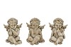 CONCRETE SAINT ANTIQUE ANGEL SITTING 17X15X22CM