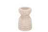 CONCRETE WHITE CANDLE HOLDER 9X9X12CM