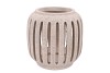 CONCRETE WHITE CANDLE HOLDER LONG 24X24X24CM