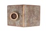 CONCRETE GOLDEN HOUSE DECO 16X10X28CM