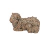 CONCRETE GOLDEN BULL 17X10X10CM