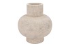 CONCRETE WHITE VASE NECK 31X31X34CM