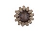 CONCRETE GOLDEN POT BIRDS NEST 23X23X13CM