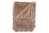 MONTANA FUR LOOK BROWN PLAID 140X180CM