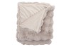 MONTANA FUR LOOK SAND PLAID 140X180CM