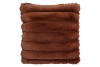 MONTANA STRIPE BROWN CUSHION FUR LOOK 45X45CM