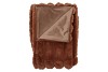 MONTANA STRIPE BROWN PLAID FUR LOOK 140X180CM