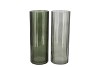MARLY GREEN VASE ASS 10X10X28CM