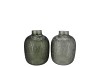 MARLY GREEN VASE NECK ASS 14X14X20CM