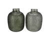 MARLY GREEN VASE NECK ASS 18X18X23CM