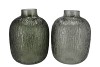 MARLY GREEN VASE NECK ASS 21X21X28CM
